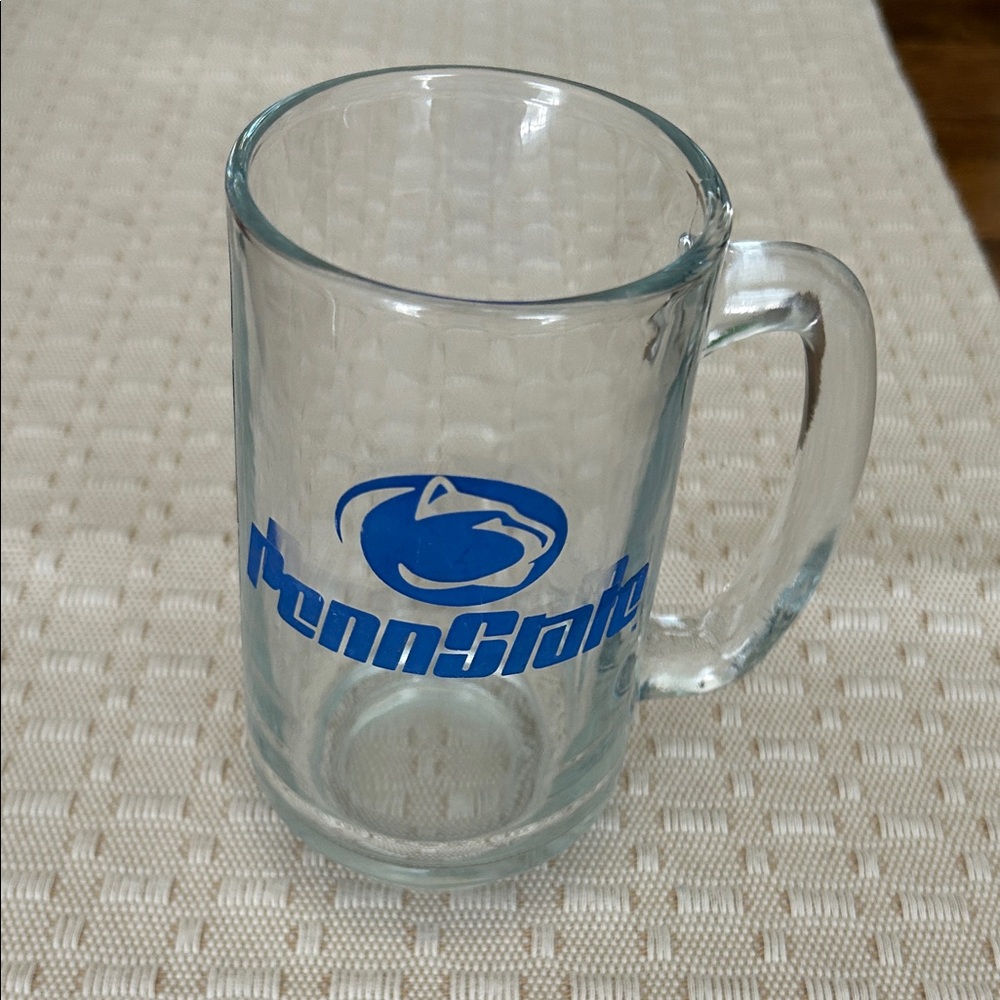 Penn State Glass Mug with Blue Logo